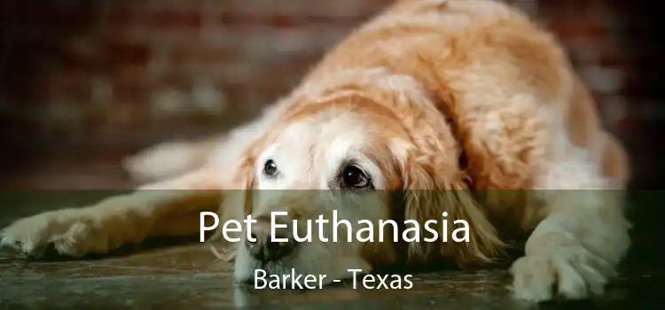 Pet Euthanasia Barker - Texas