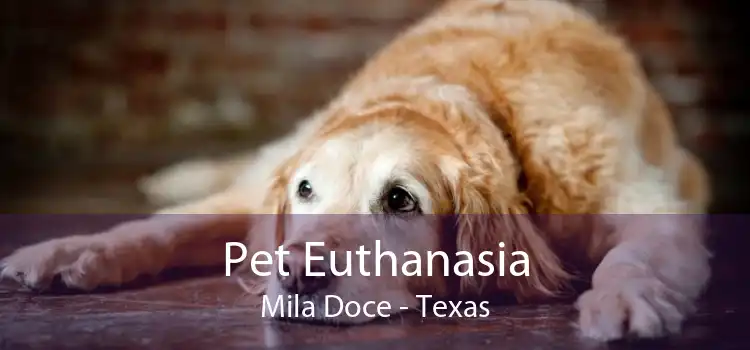 Pet Euthanasia Mila Doce - Texas
